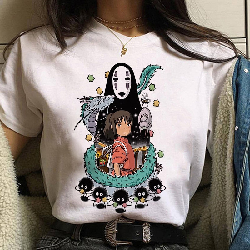 Studio Ghibli Spirited Away Print T-shirt Women