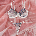 2-Piece Floral Bra Lingerie Set