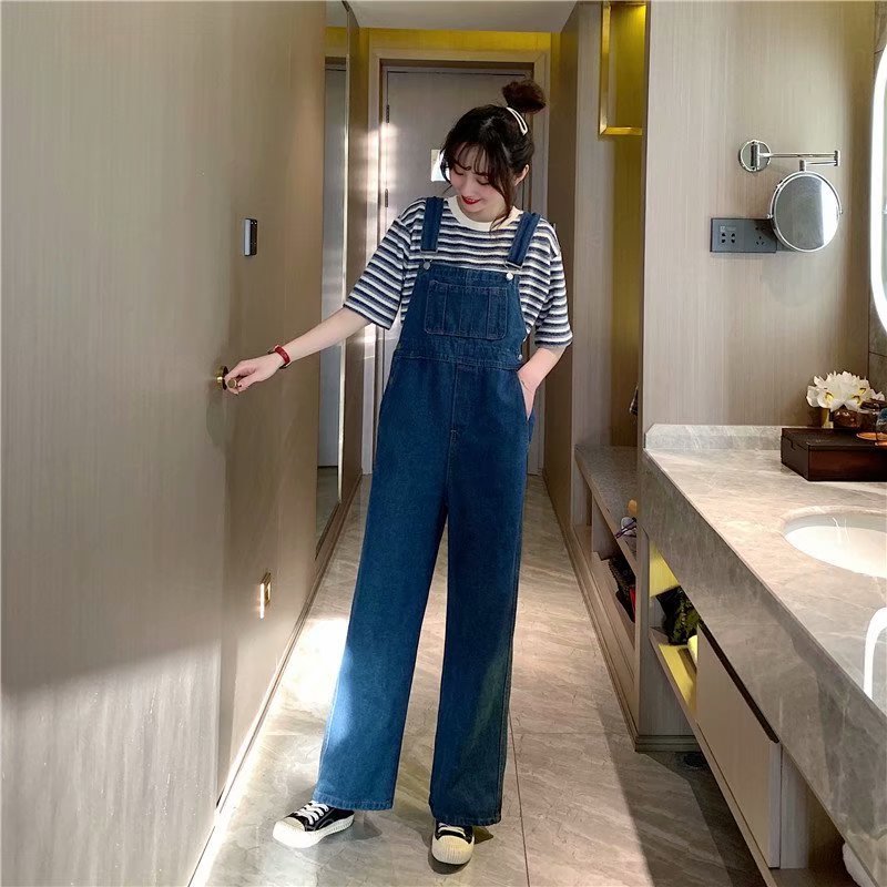 Denim Jumpsuit Wide Leg
