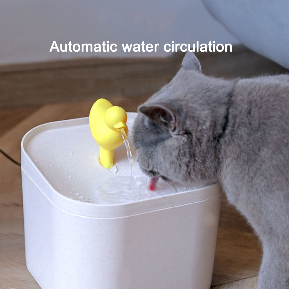 2.5L Automatic Cat Drinking Duck Fountain