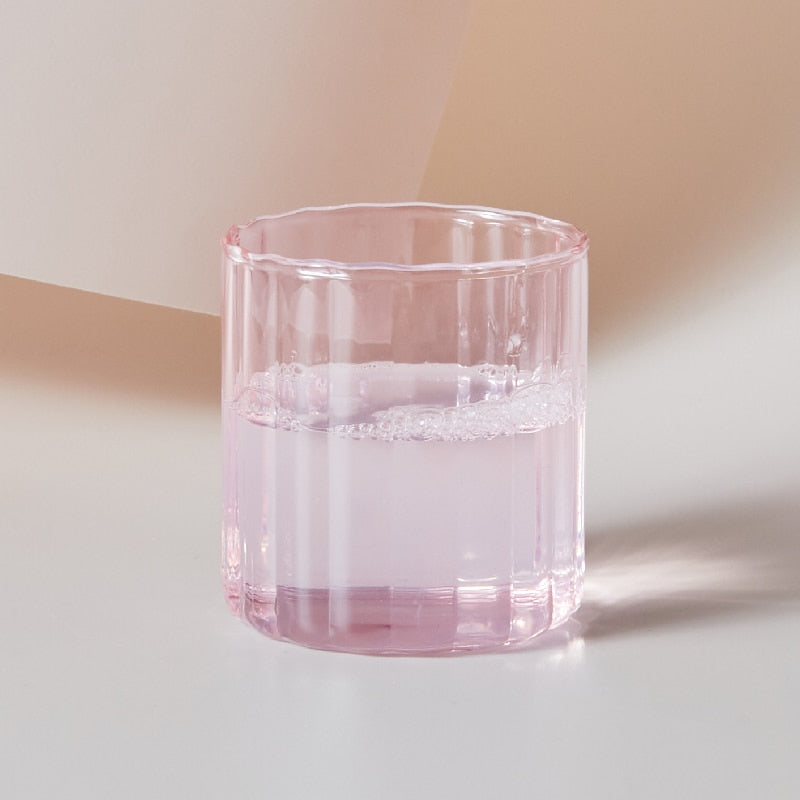 6 Colors Glass Cups Heat Resistant