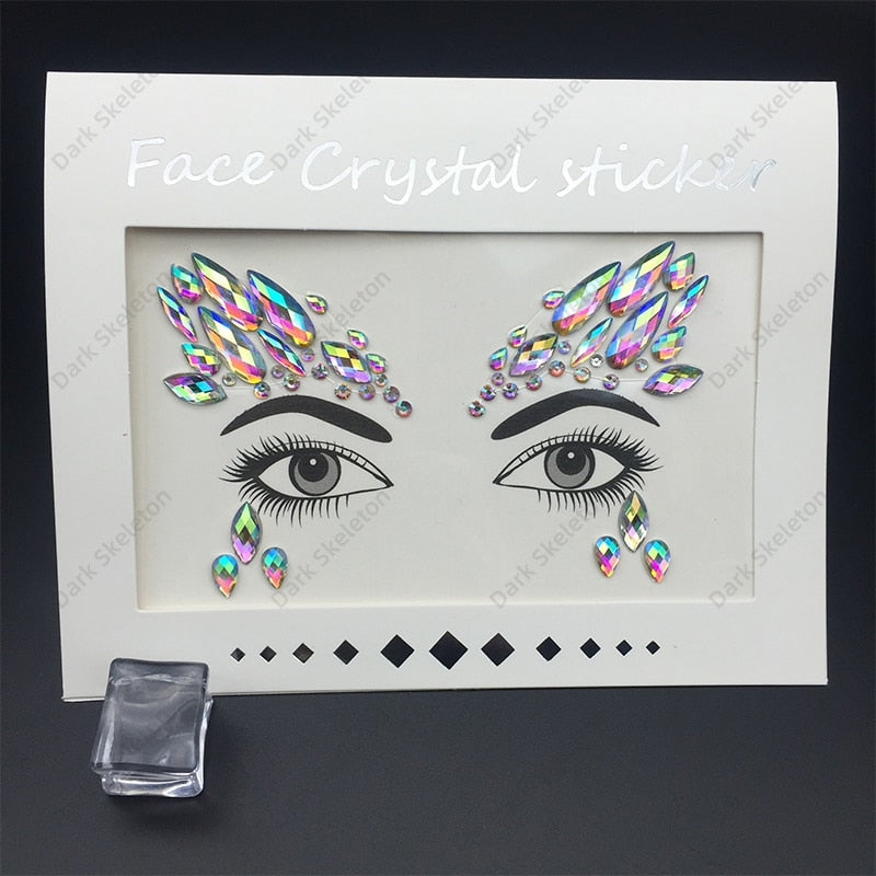 Face Rhinestones Makeup Sticker