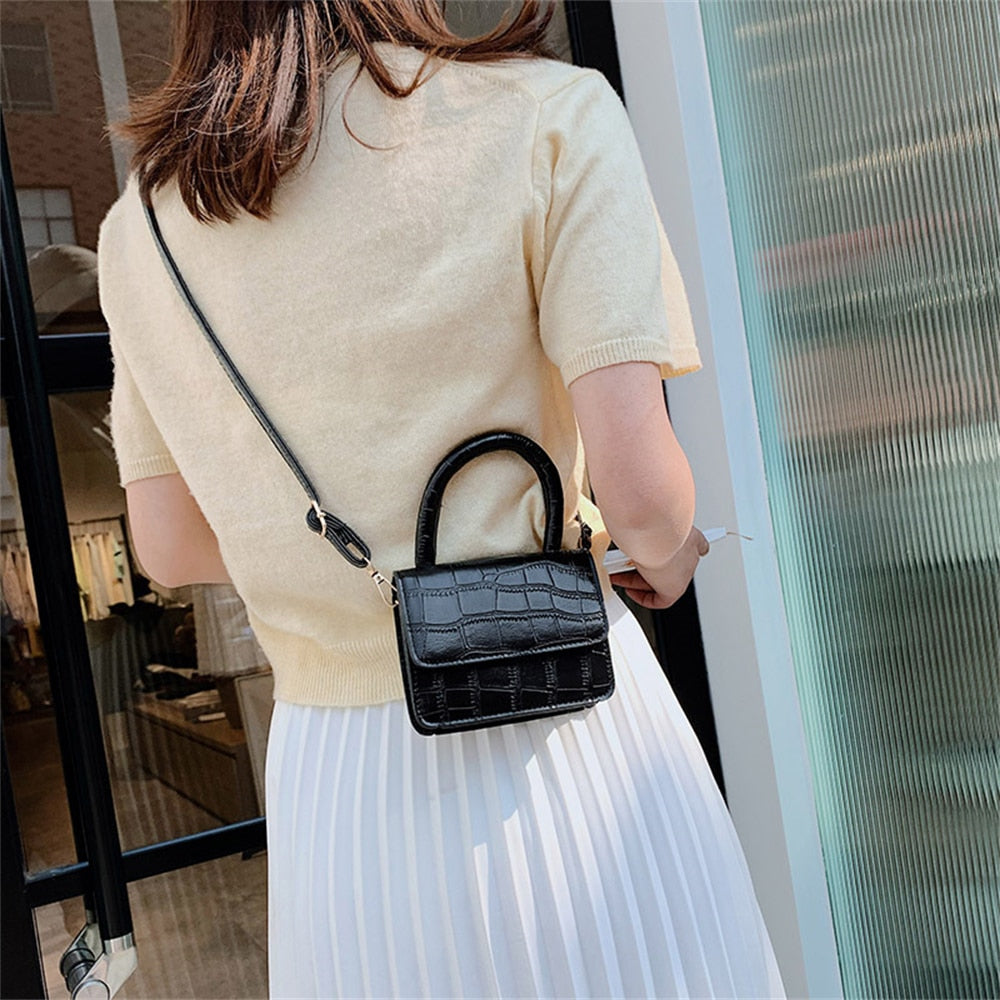 Mini Alligator Crossbody Bag