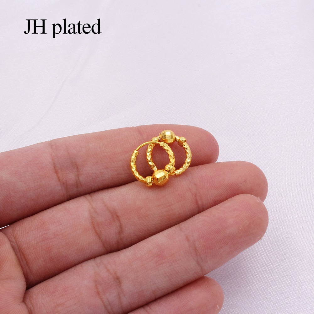 Small Hoop Gold Earrings