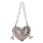 Heart Shape Quartz Mini Bag