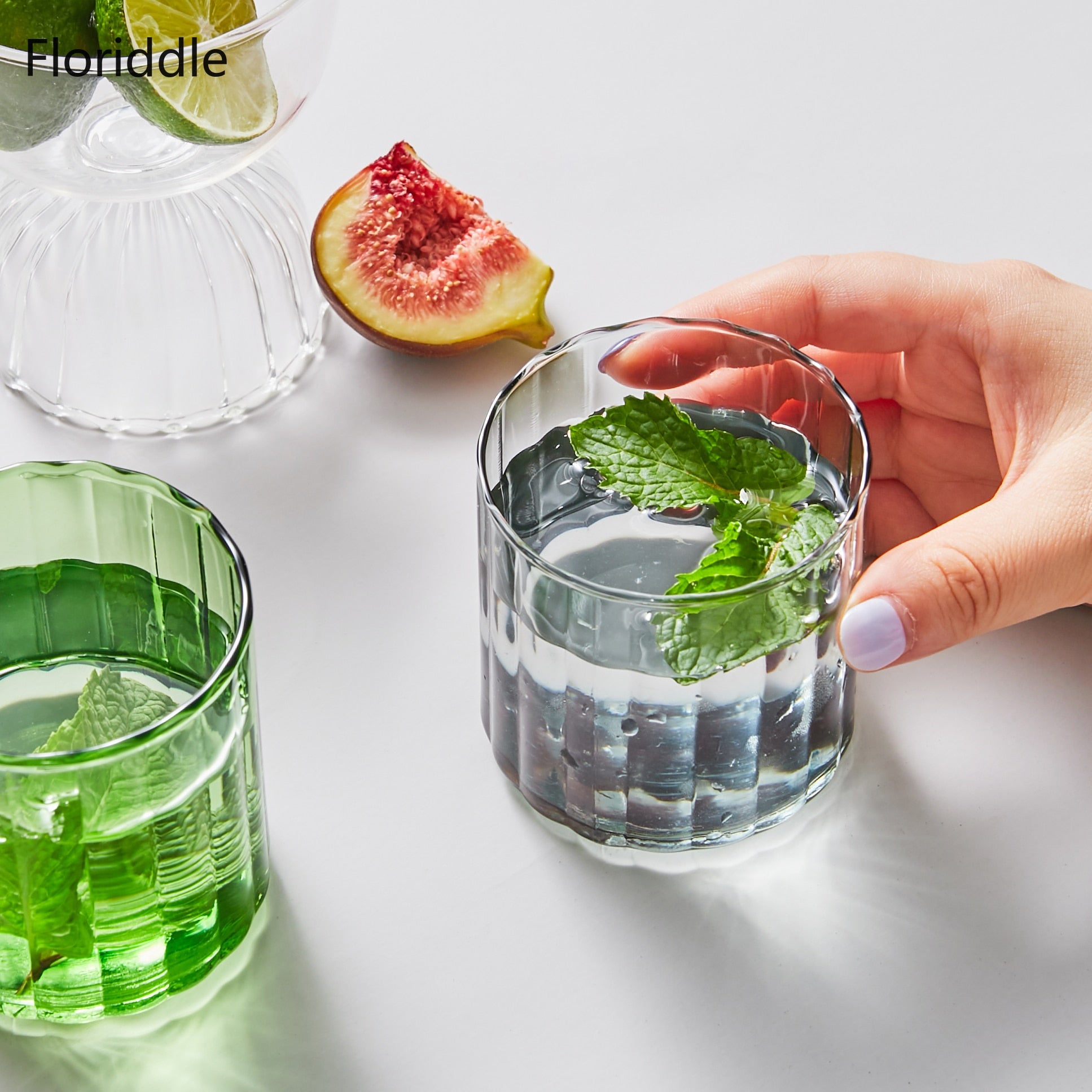 6 Colors Glass Cups Heat Resistant