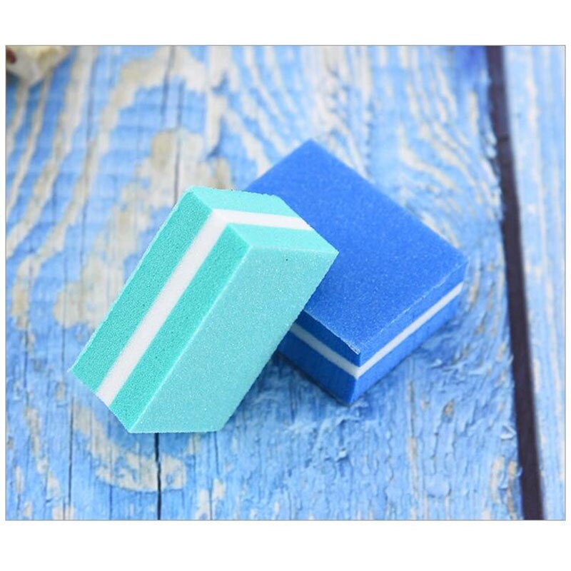 100pcs/Lot Mini Colorful Sandwich Nail File