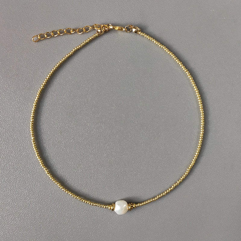 Pearl Rhinestone Necklace