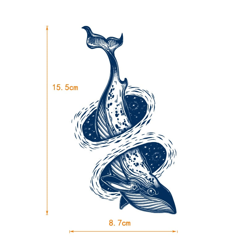 Waves Tattoo Sticker
