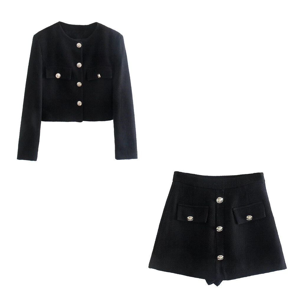 Tweed Jacket Set