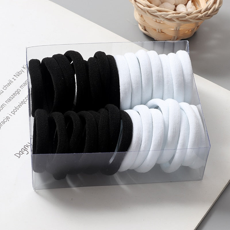 30Pcs/Set Colorful  Elastic Hair Bands