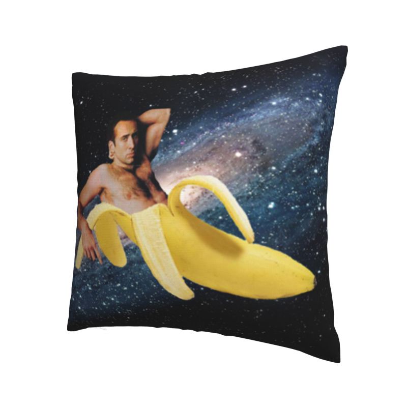Nicolas Cage In A Banana Cushion Cover