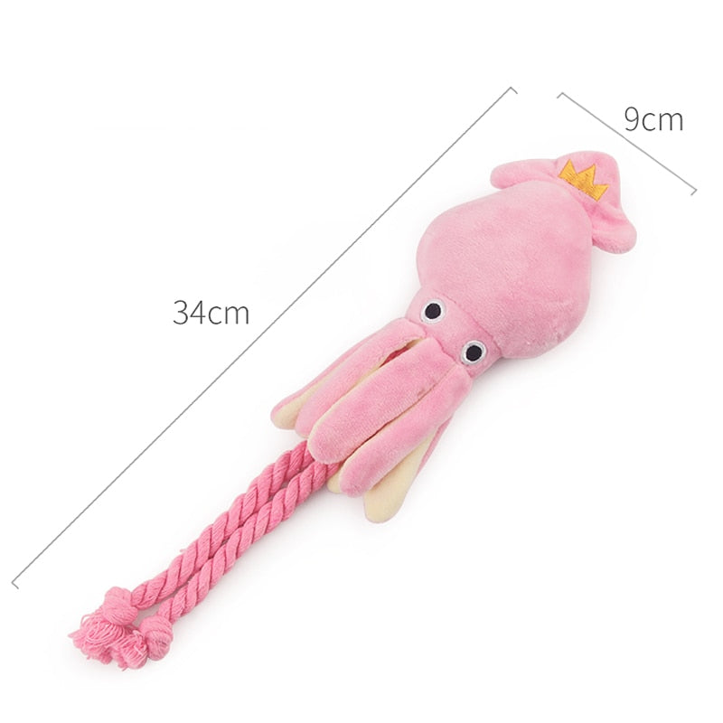 Cute Squid Small Dog Toy Sound