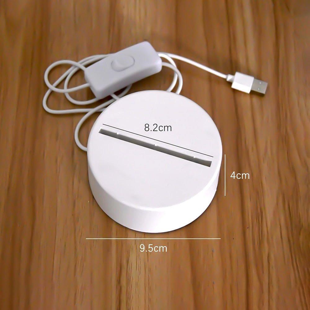 3D Acrylic USB Led Night Lamp