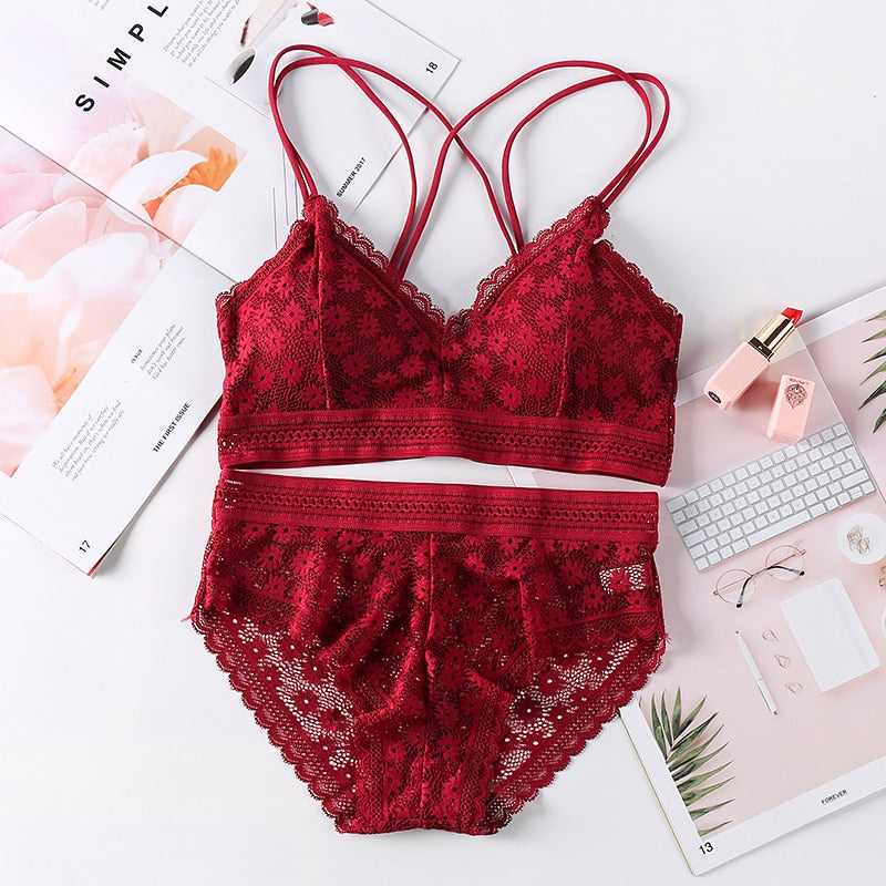 Women Lace Bra Set