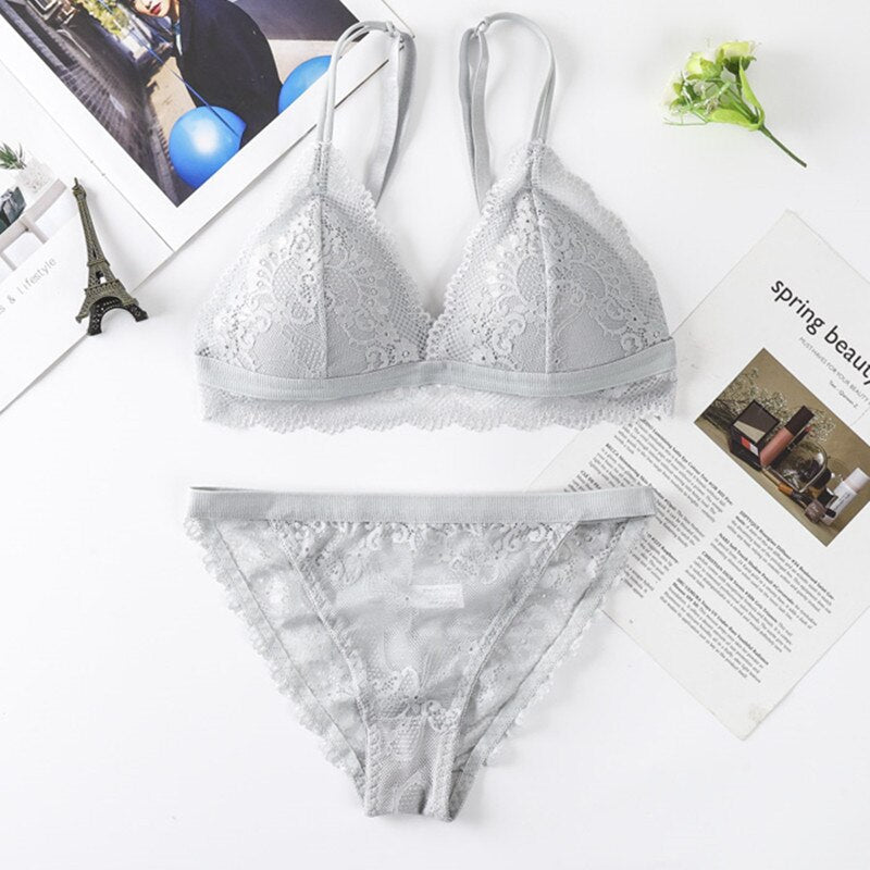 Women Lace Bra Set