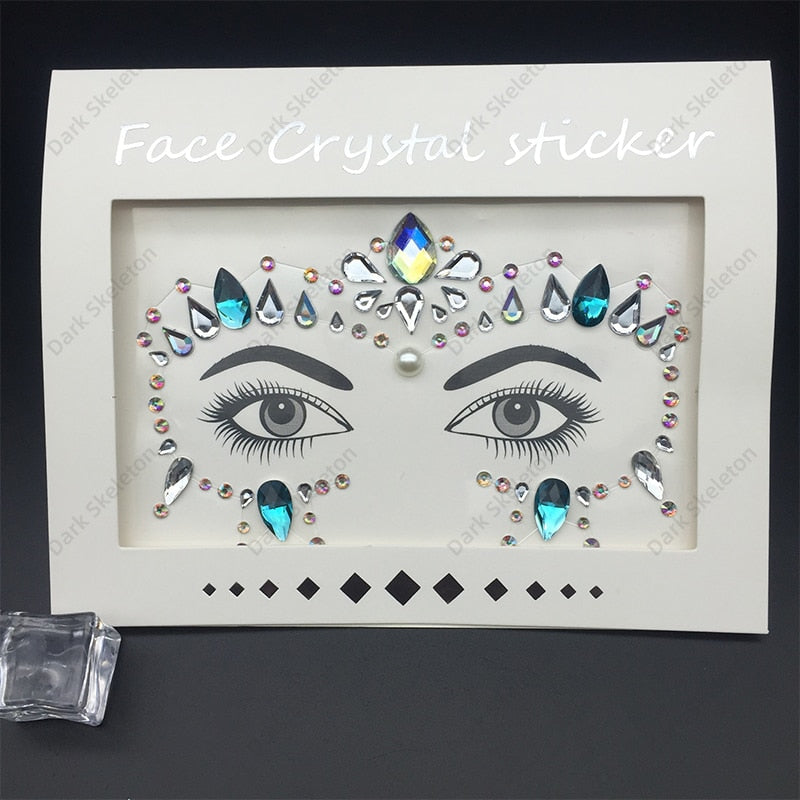 Face Rhinestones Makeup Sticker