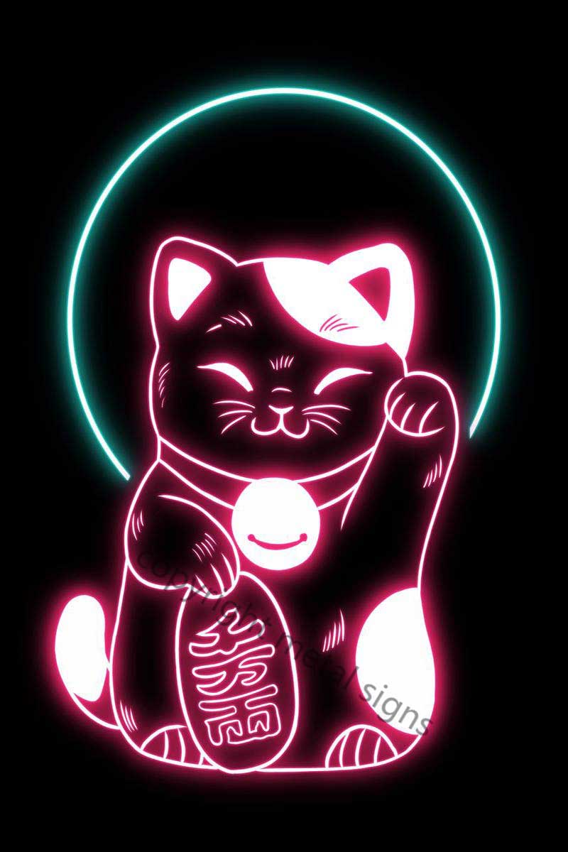Maneki Neko Neon Sign