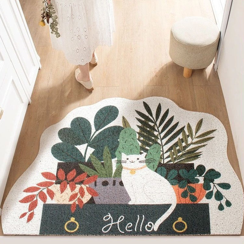 Non-slip Cute Plant Doormat