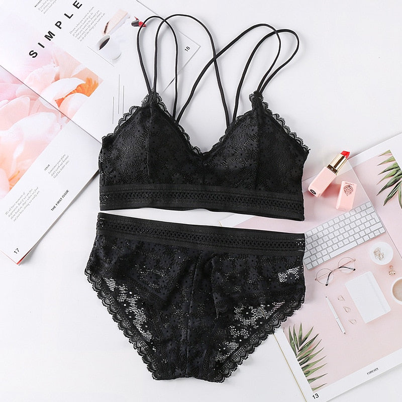 Women Lace Bra Set