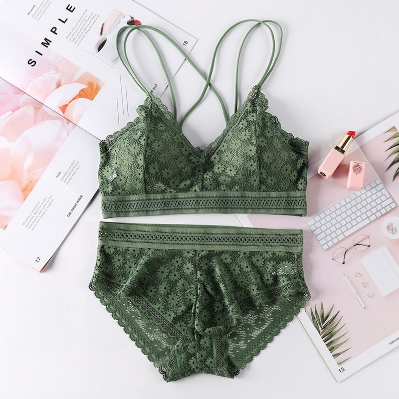 Women Lace Bra Set