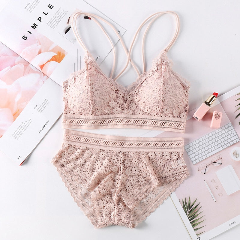 Women Lace Bra Set