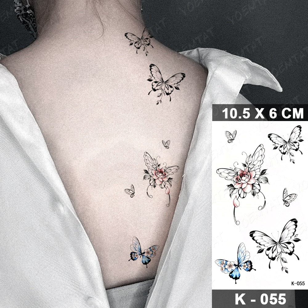Butterfly Tattoo Waterproof Sticker