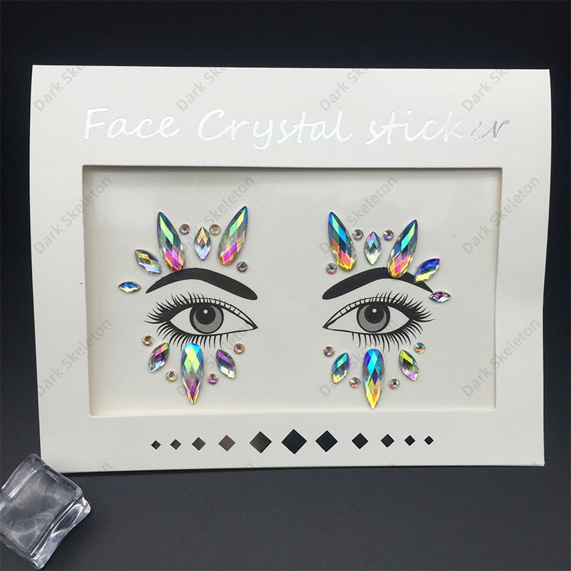Face Rhinestones Makeup Sticker