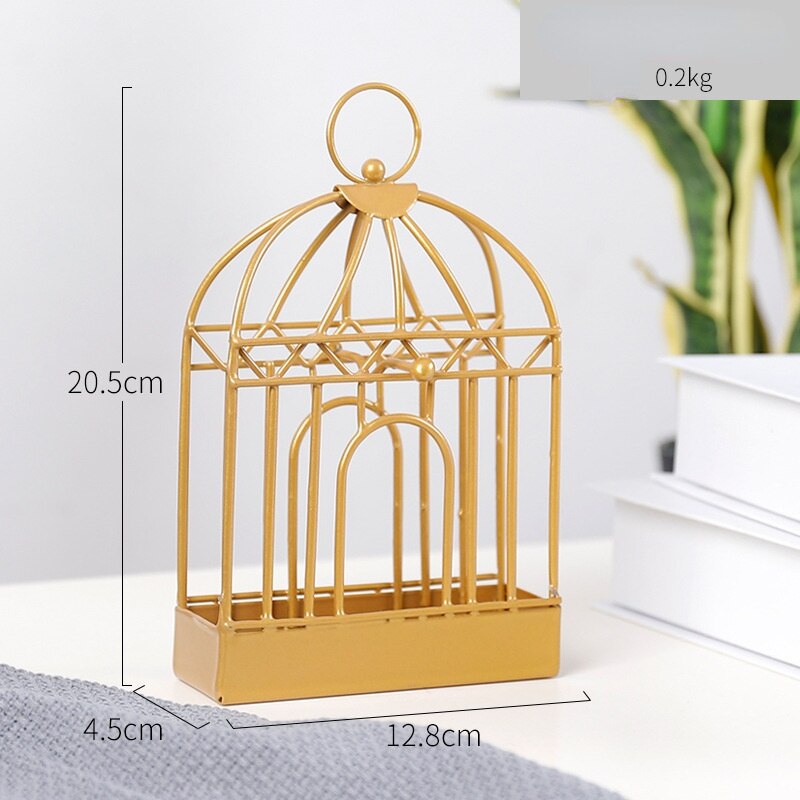 Iron Golden Bird Cage Mosquito Coil Holder