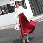 Pleated Midi Skirt