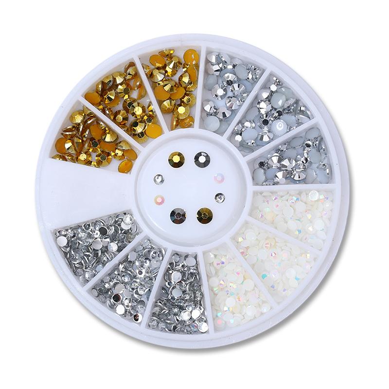 Mixed Nail Rhinestone Nail Art
