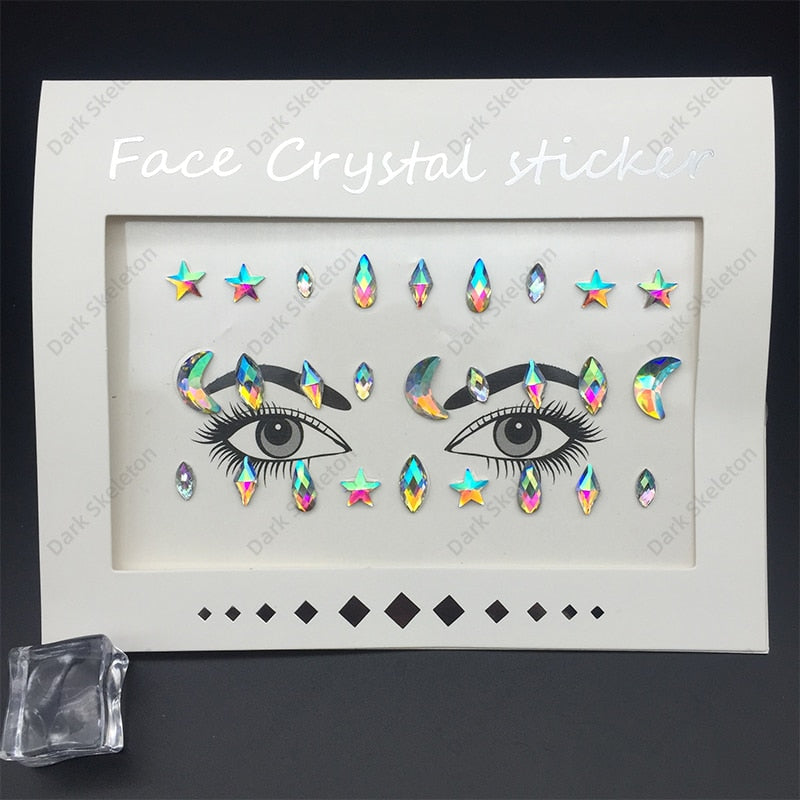 Face Rhinestones Makeup Sticker
