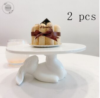Ceramic rabbit Plate Decor