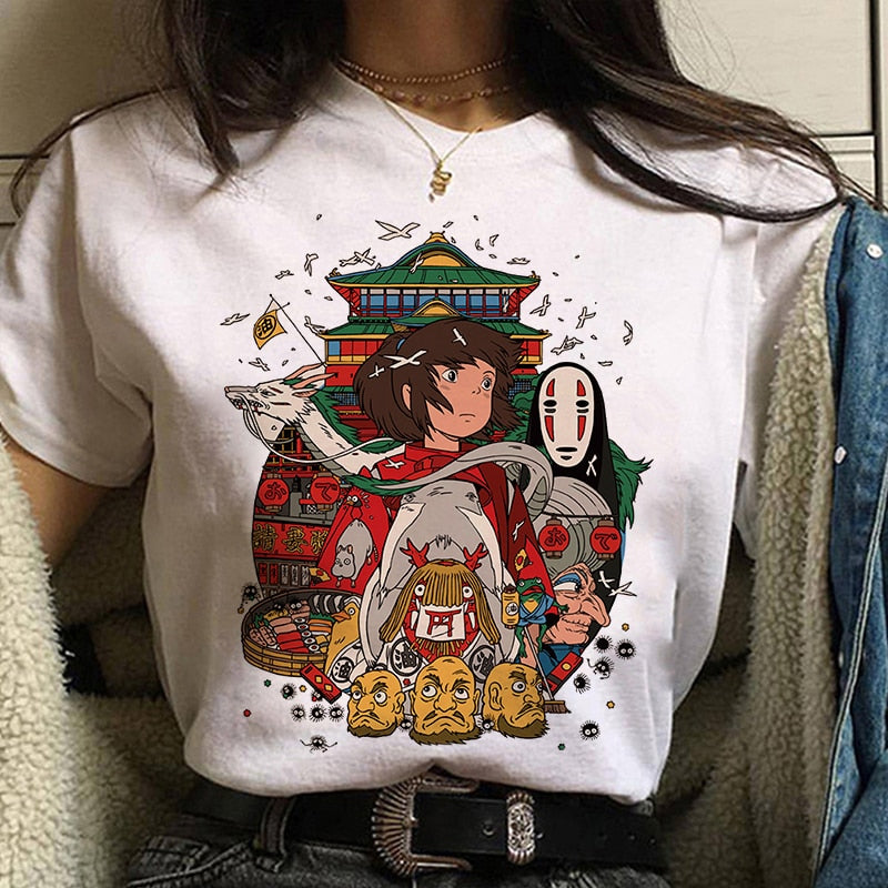 Studio Ghibli Spirited Away Print T-shirt Women