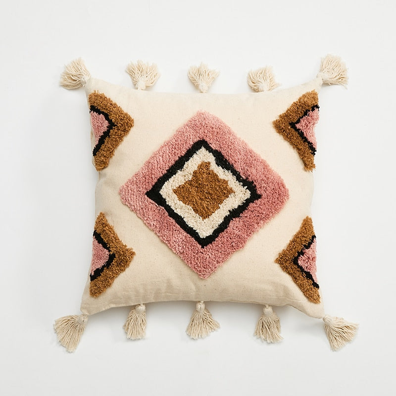 Rainbow Boho Pillow Cover