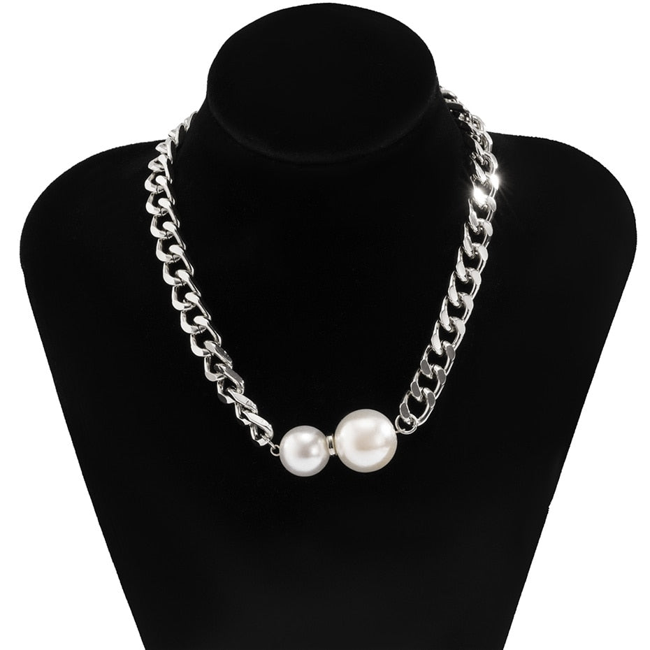 Cuban Pearl Choker Necklace