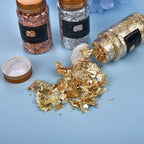 Gold Foil Sequins Glitter Nail Art