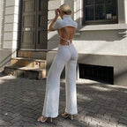 Cotton Sexy Backless Jumpsuits