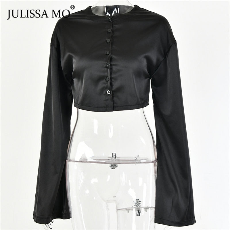 Two Piece Set Satin Dress