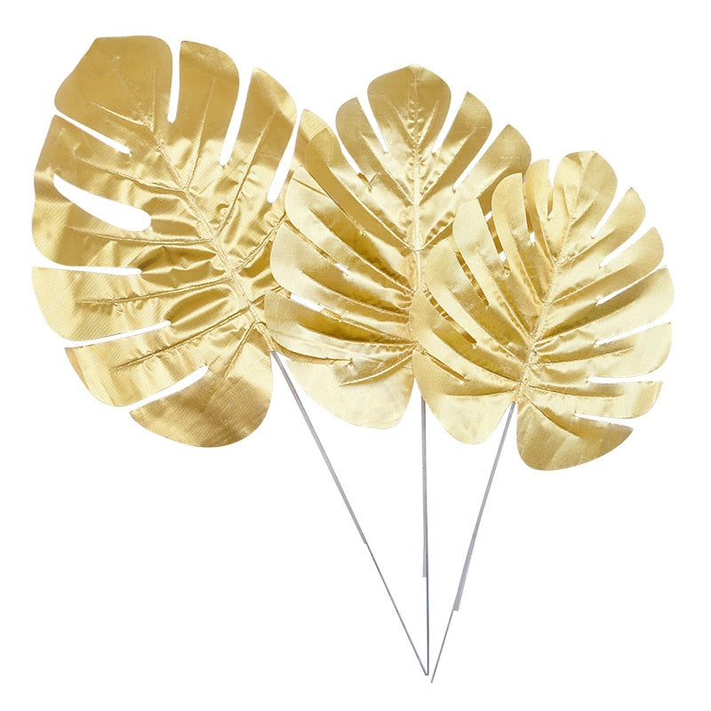 Artificial Plants Tropical Monstera Palm Leaves