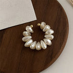 Pearl Ear Bone Ear Cuff Earrings