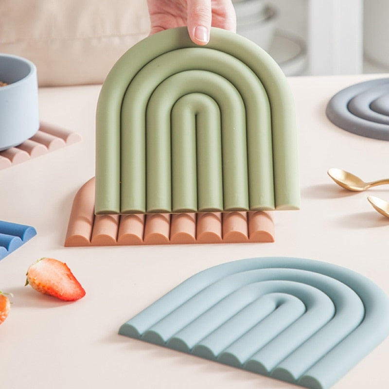 Rainbow Shape Silicone Heat Insulation Pad