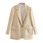 Solid Blazer Oversize