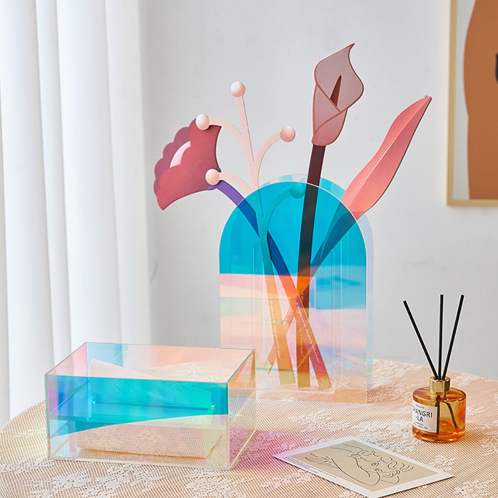 Decorative Acrylic Flower Pot