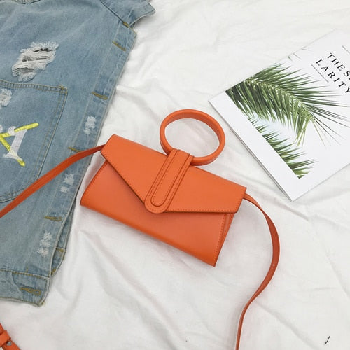 Diagonal Pu Leather Bag Pu