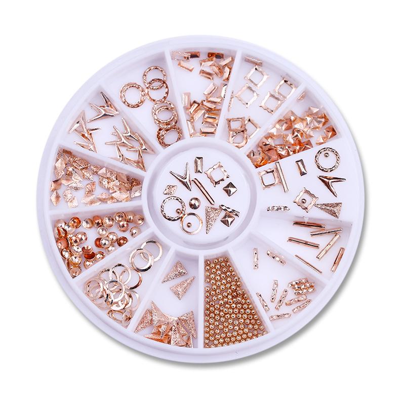 Mixed Nail Rhinestone Nail Art