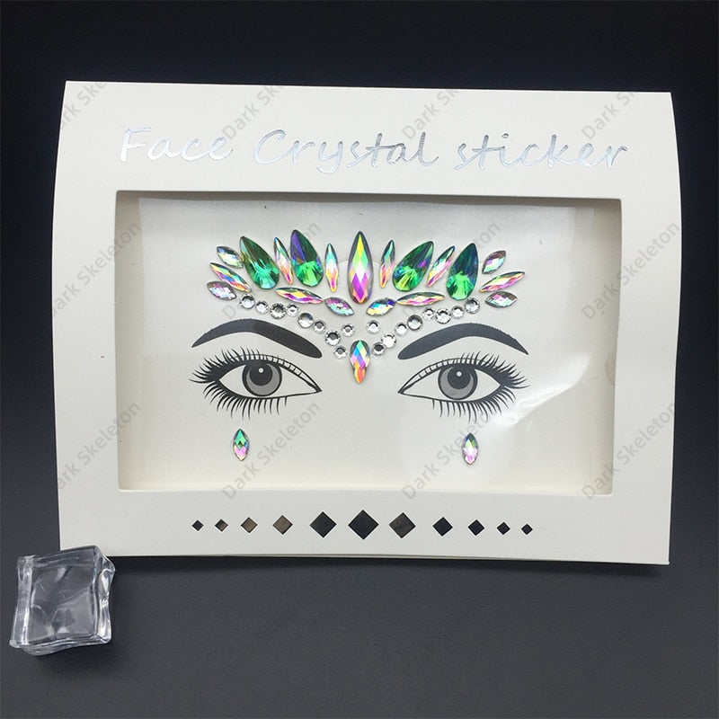 Face Rhinestones Makeup Sticker
