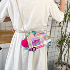Ice Cream Truck Crossbody Chain Bag