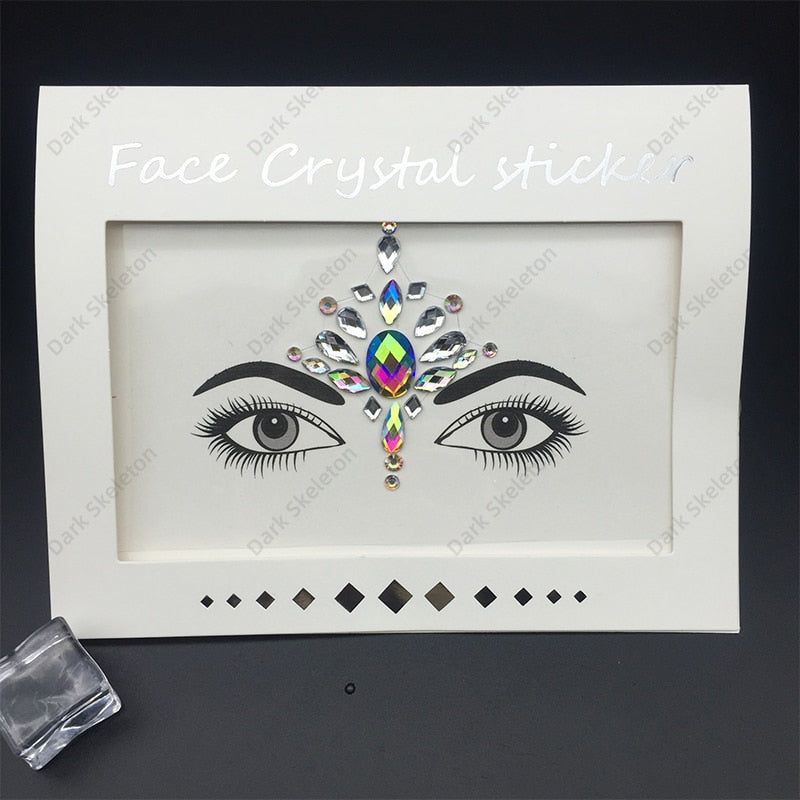 Face Rhinestones Makeup Sticker