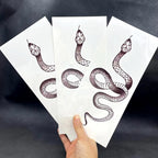 Black Snake Temporary Tattoo Stickers